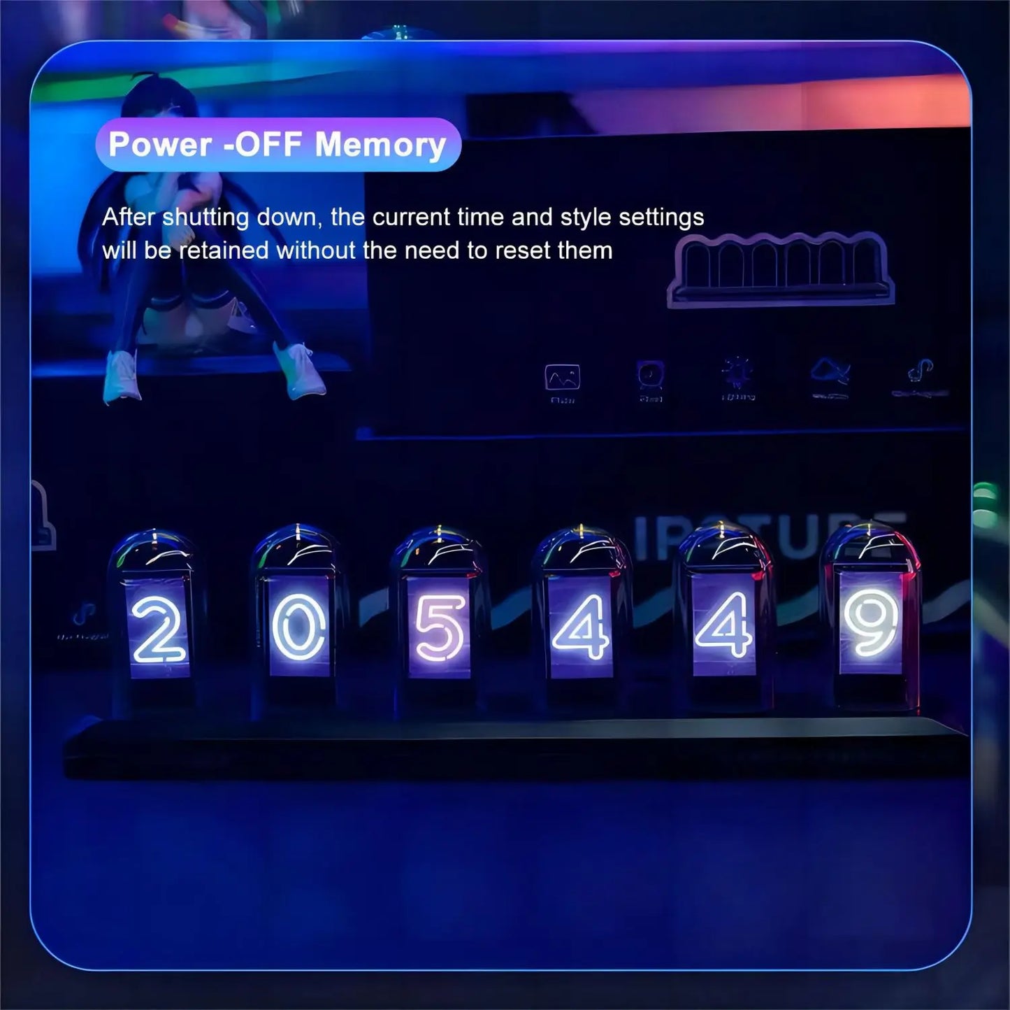 Relógio Digital RGB